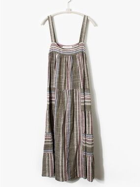 Xirena Dylan Freedom Stripe Cotton Midi Dress Sz Small